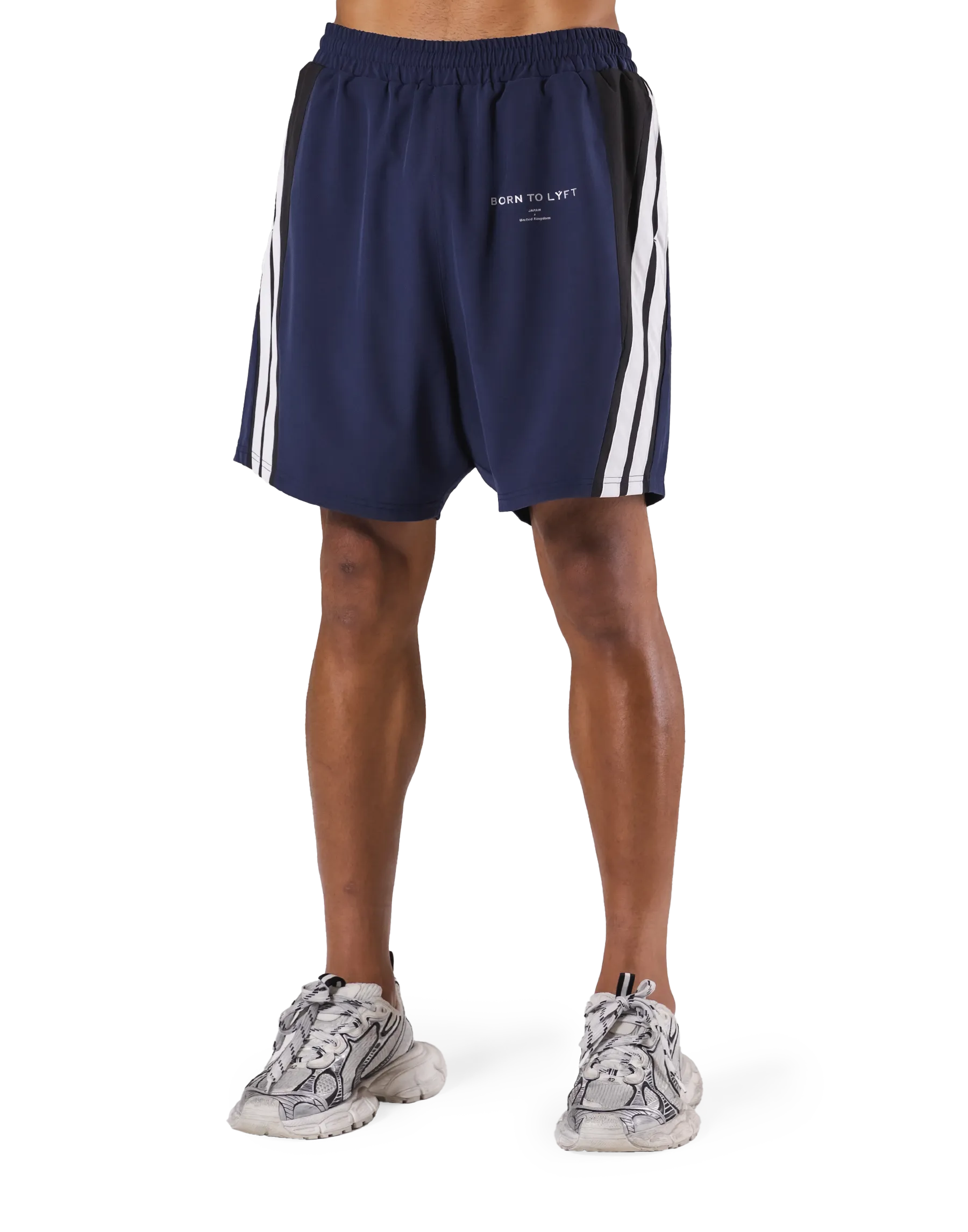 2Line Wide Shorts 2 - Navy