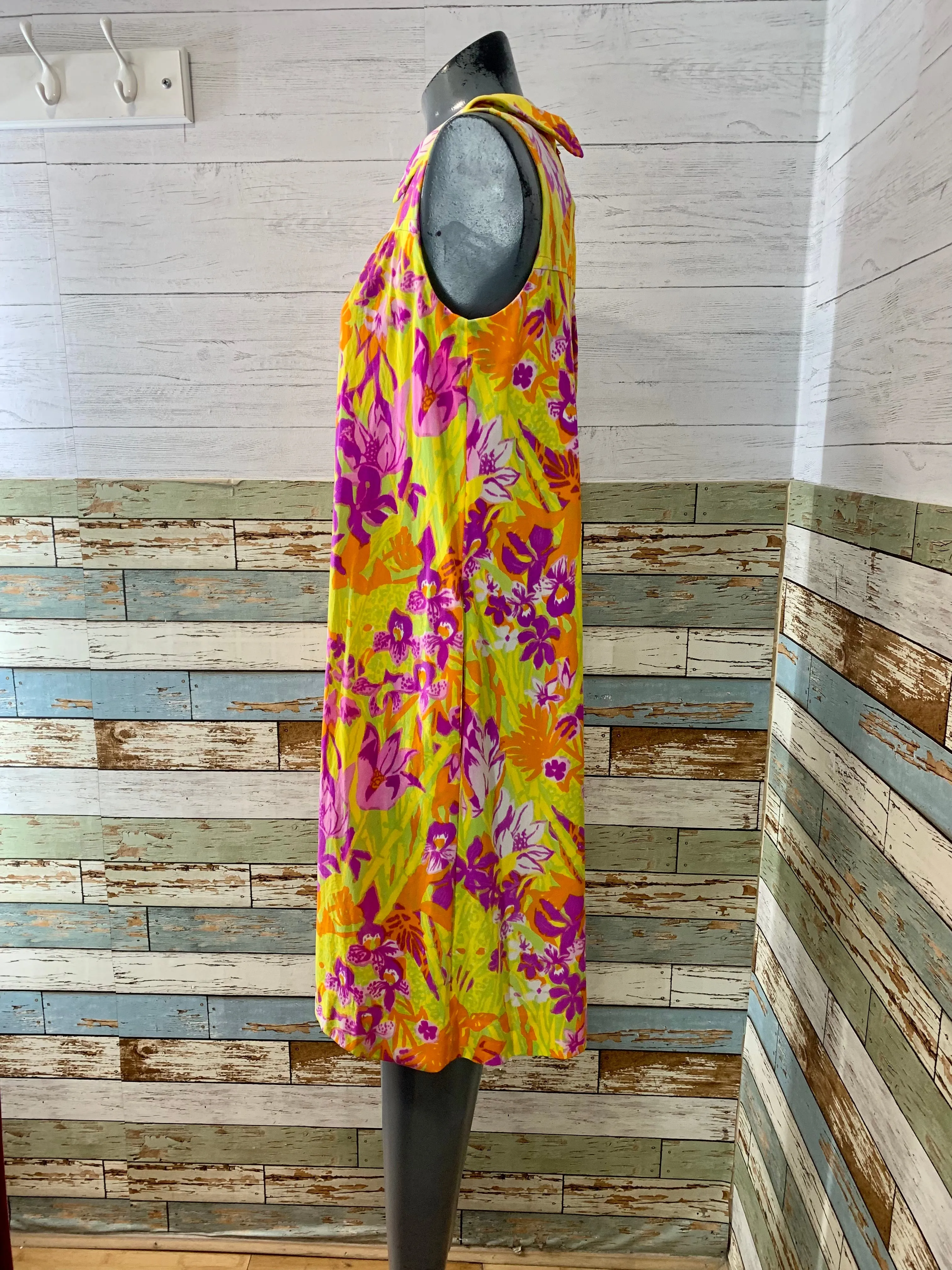 60s/70s Multicolor Floral Shift Dress