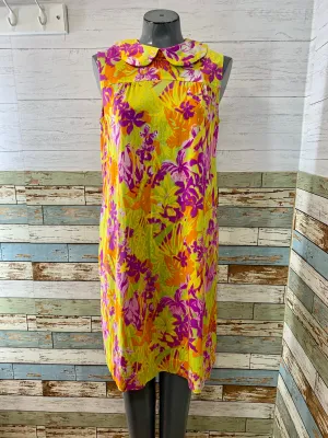 60s/70s Multicolor Floral Shift Dress