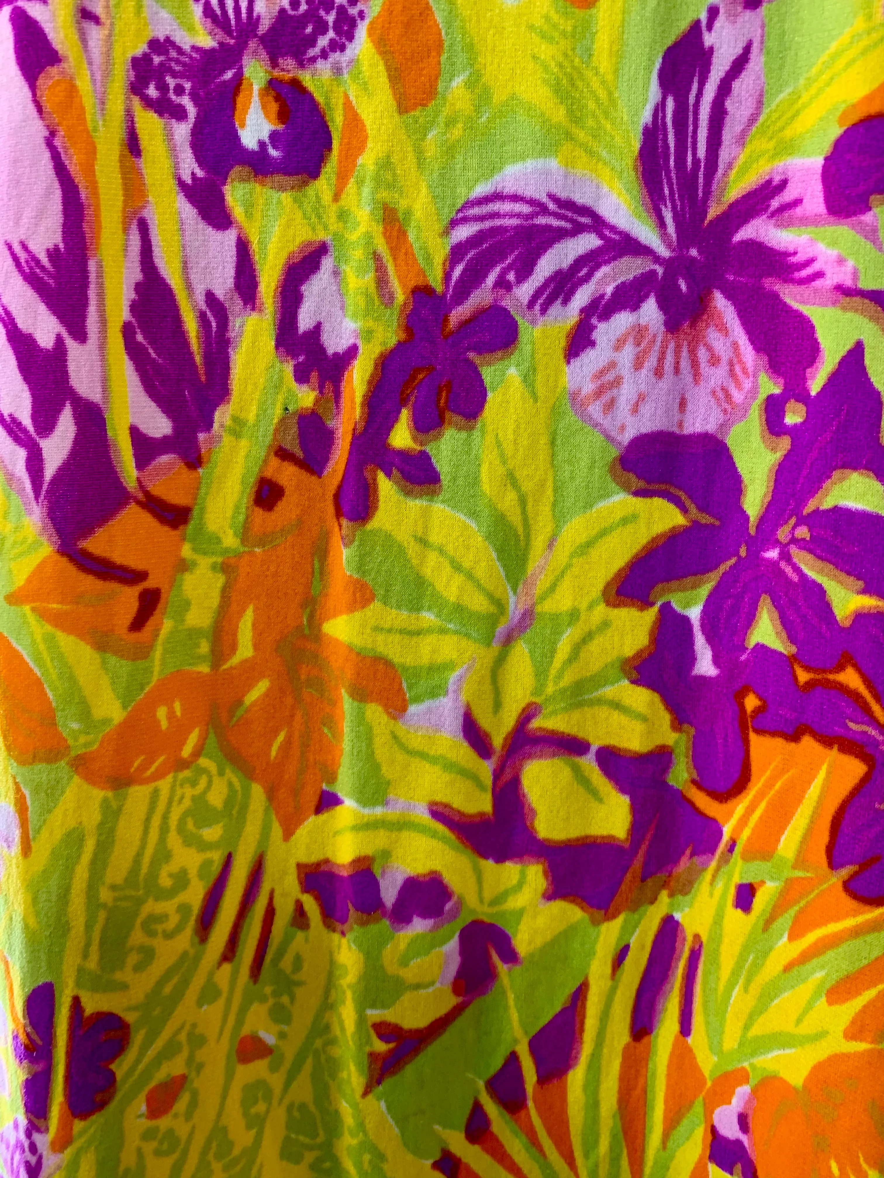 60s/70s Multicolor Floral Shift Dress