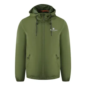 Aquascutum London Logo Army Green Active Windbreaker Jacket