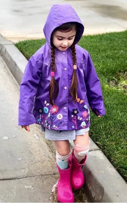 Arshiner Girl Baby Kid Waterproof Hooded Coat Jacket