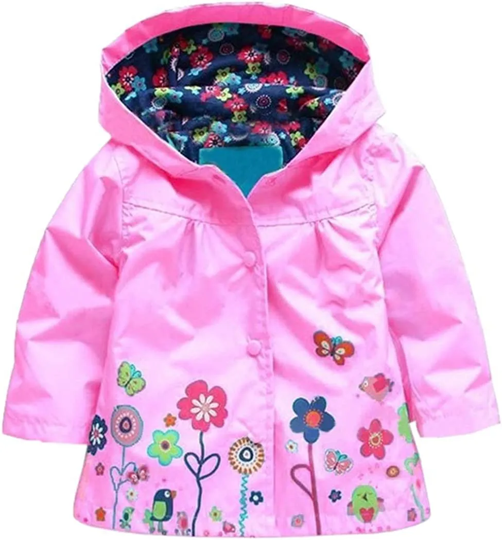 Arshiner Girl Baby Kid Waterproof Hooded Coat Jacket