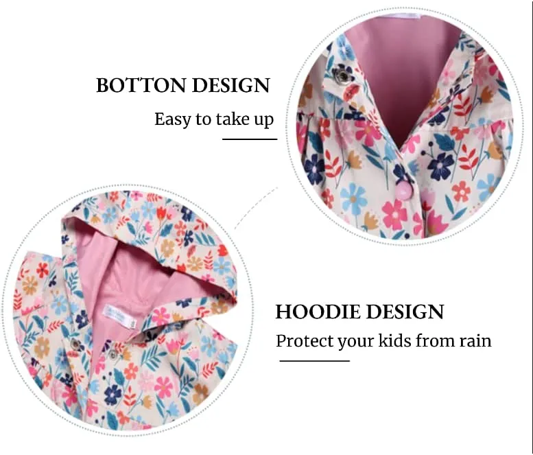 Arshiner Girl Baby Kid Waterproof Hooded Coat Jacket