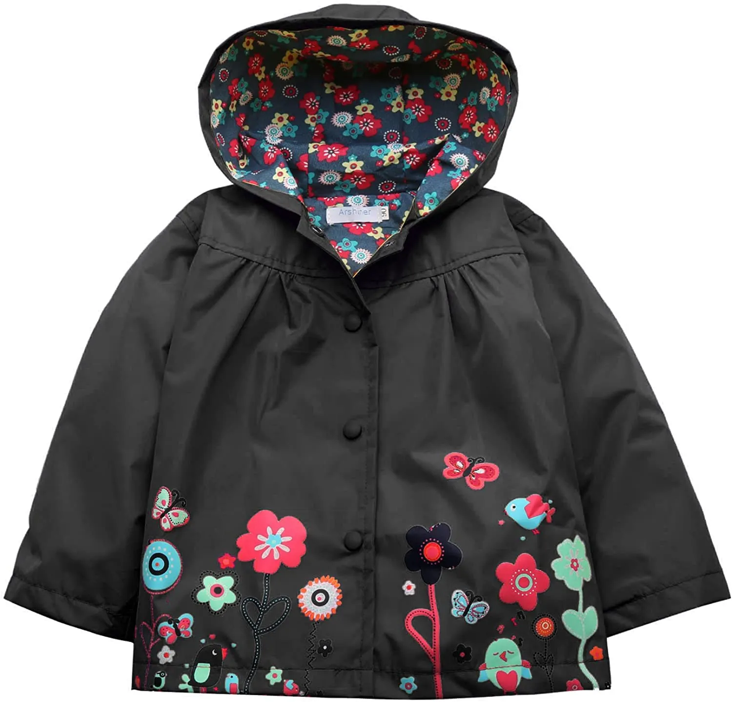 Arshiner Girl Baby Kid Waterproof Hooded Coat Jacket