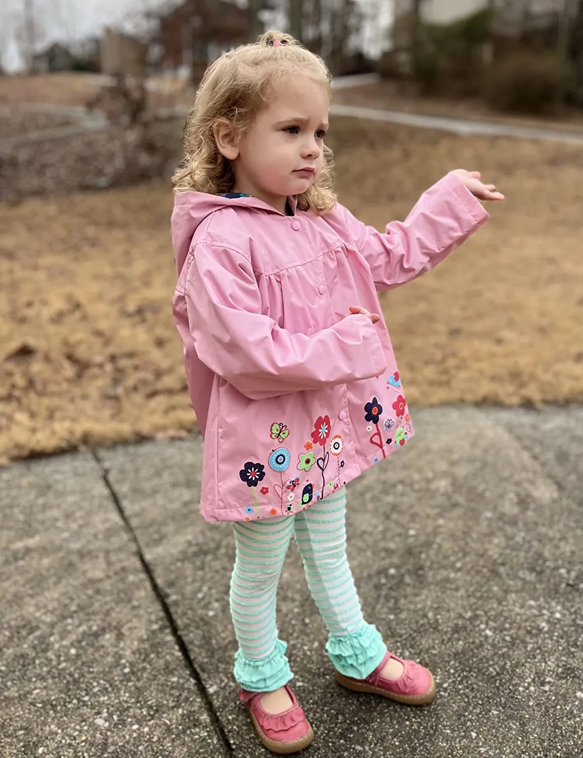 Arshiner Girl Baby Kid Waterproof Hooded Coat Jacket