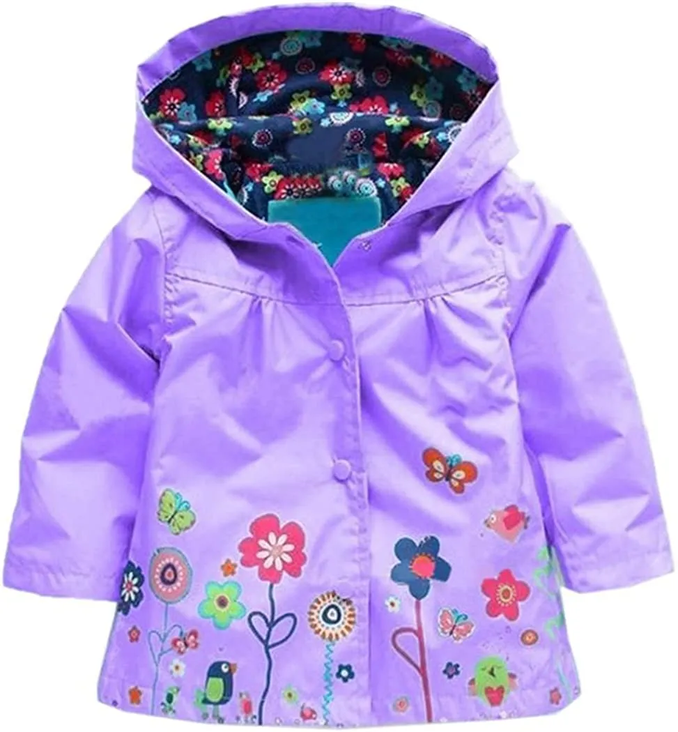 Arshiner Girl Baby Kid Waterproof Hooded Coat Jacket