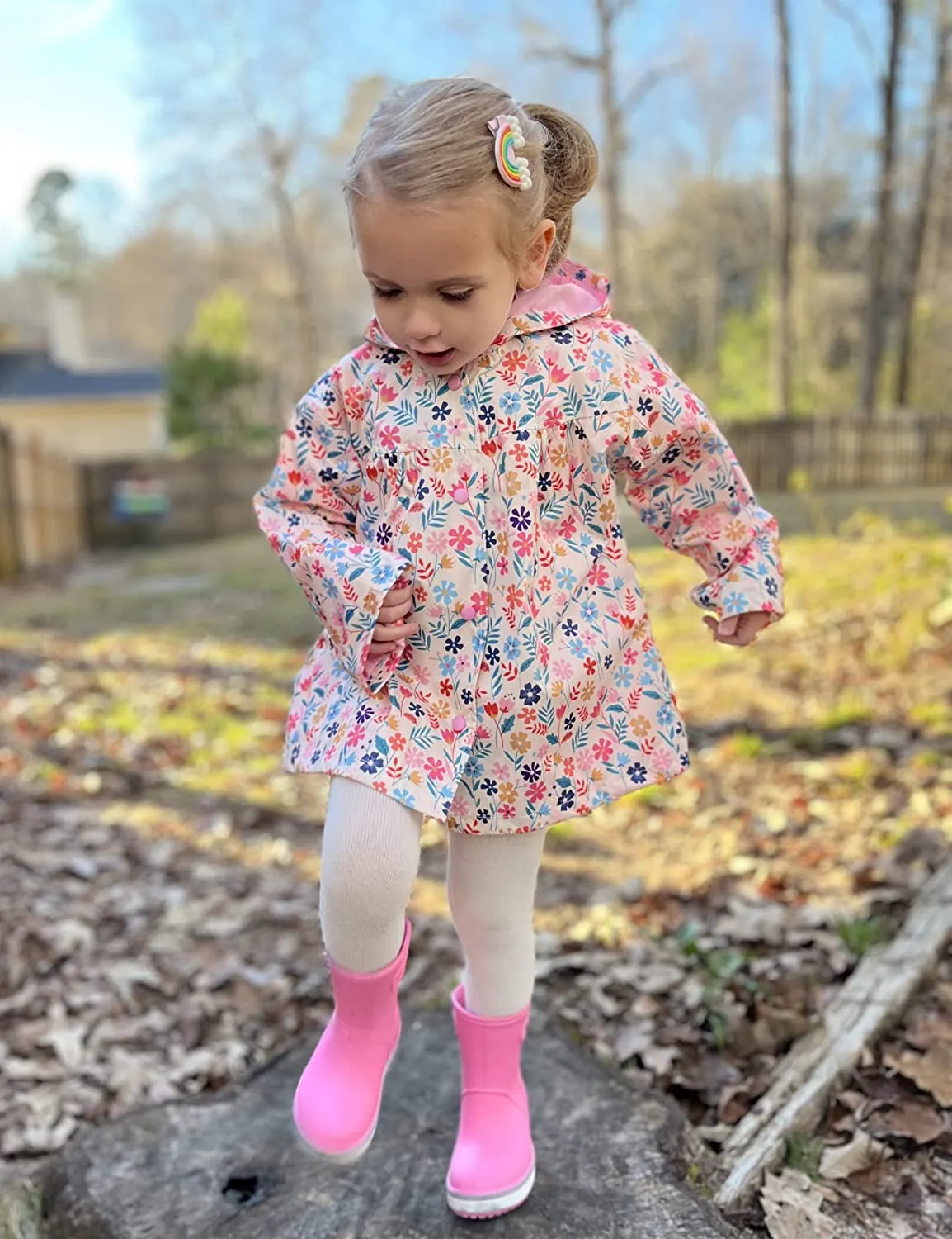 Arshiner Girl Baby Kid Waterproof Hooded Coat Jacket