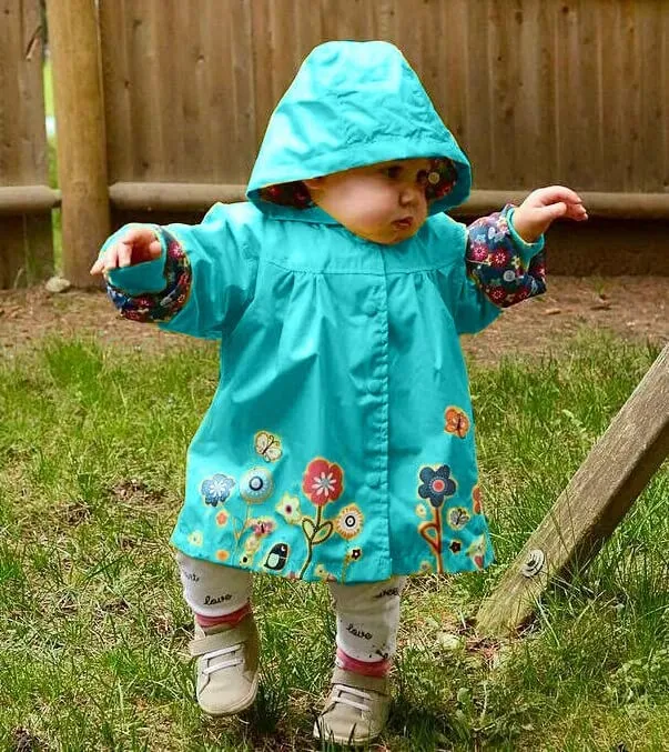 Arshiner Girl Baby Kid Waterproof Hooded Coat Jacket