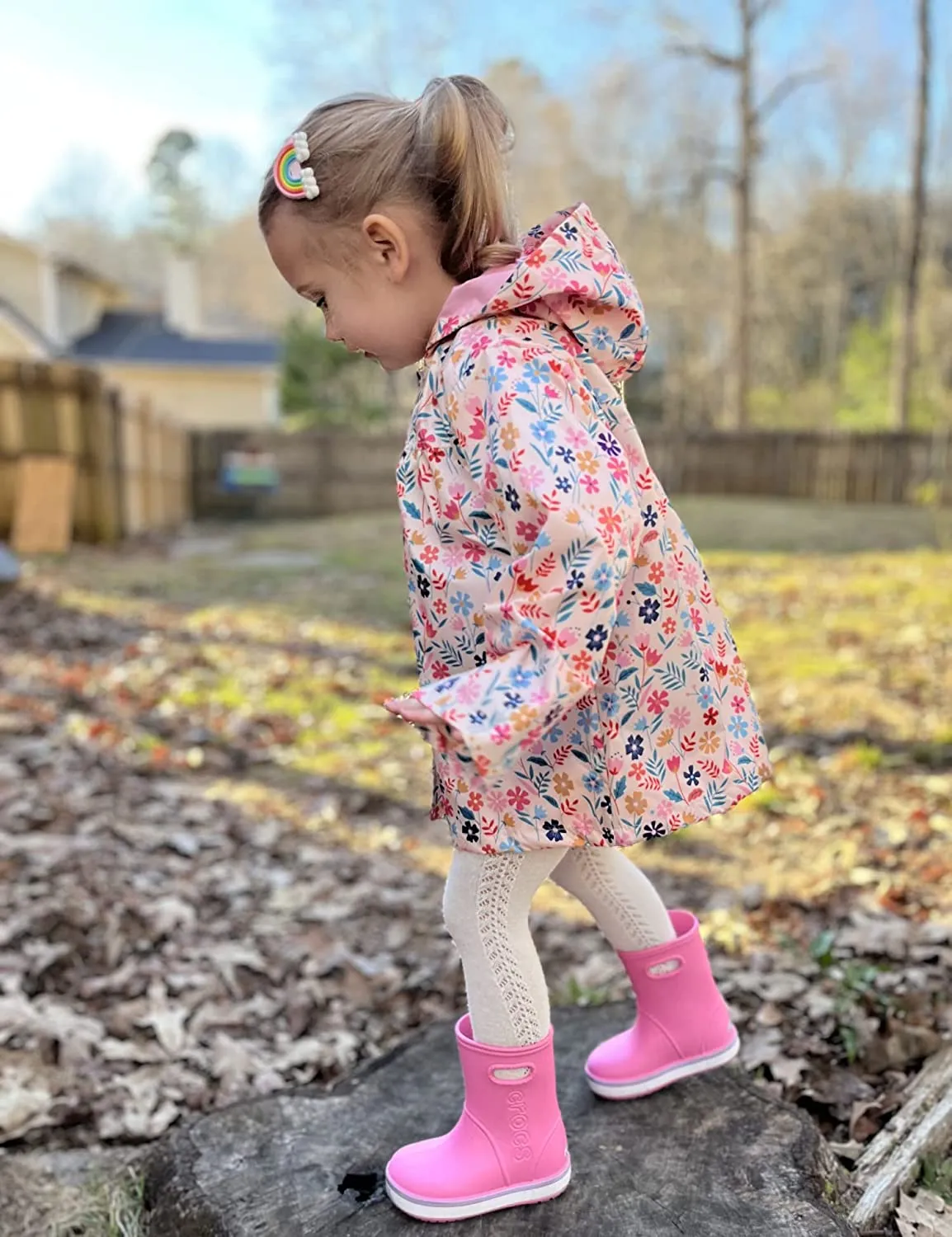 Arshiner Girl Baby Kid Waterproof Hooded Coat Jacket
