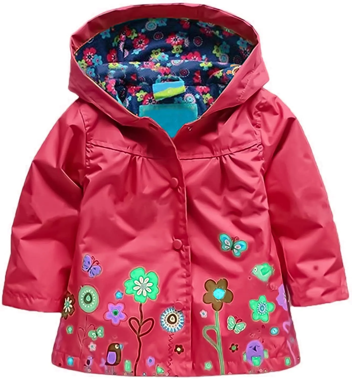 Arshiner Girl Baby Kid Waterproof Hooded Coat Jacket