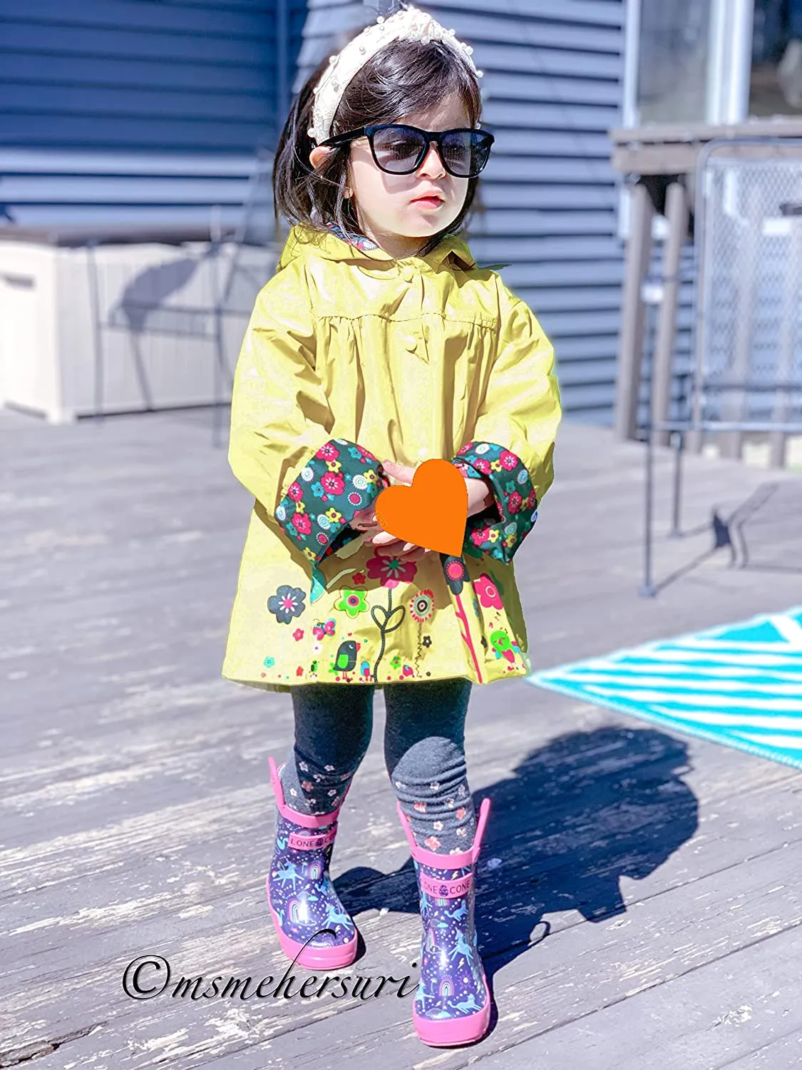 Arshiner Girl Baby Kid Waterproof Hooded Coat Jacket