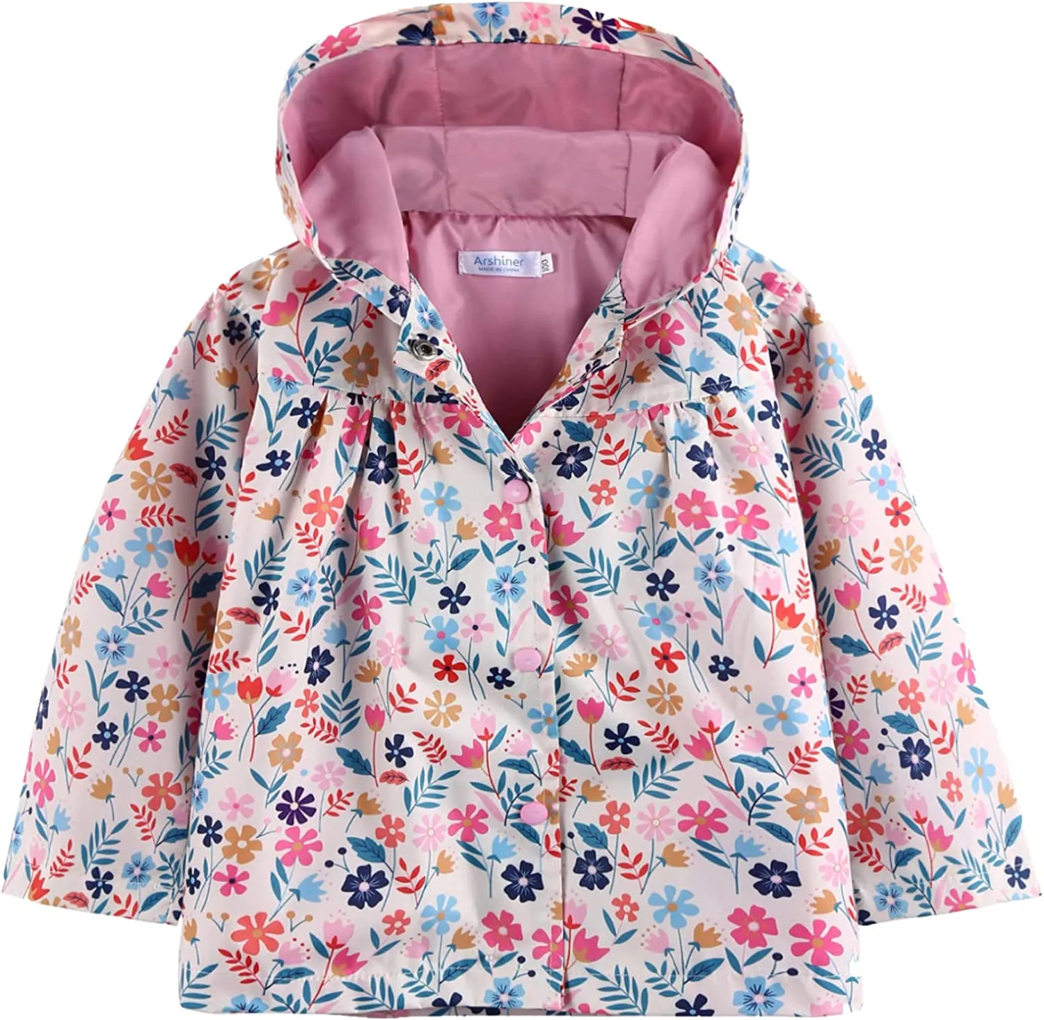 Arshiner Girl Baby Kid Waterproof Hooded Coat Jacket