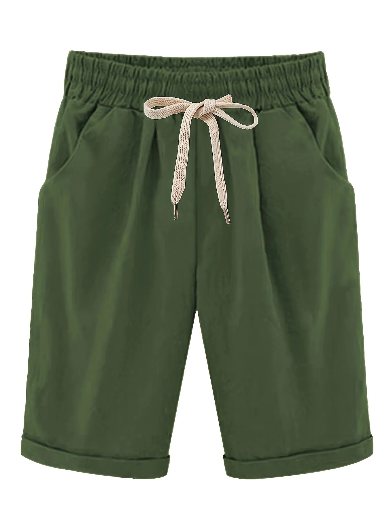 Audrey™ | Plus Size High Waist Drawstring Shorts