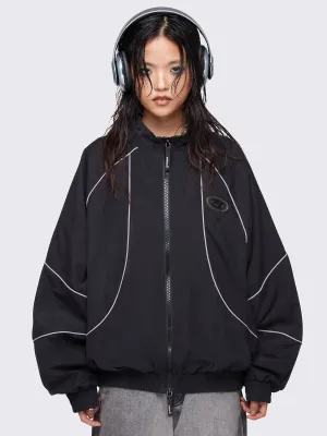 Awake Black Windbreaker Jacket