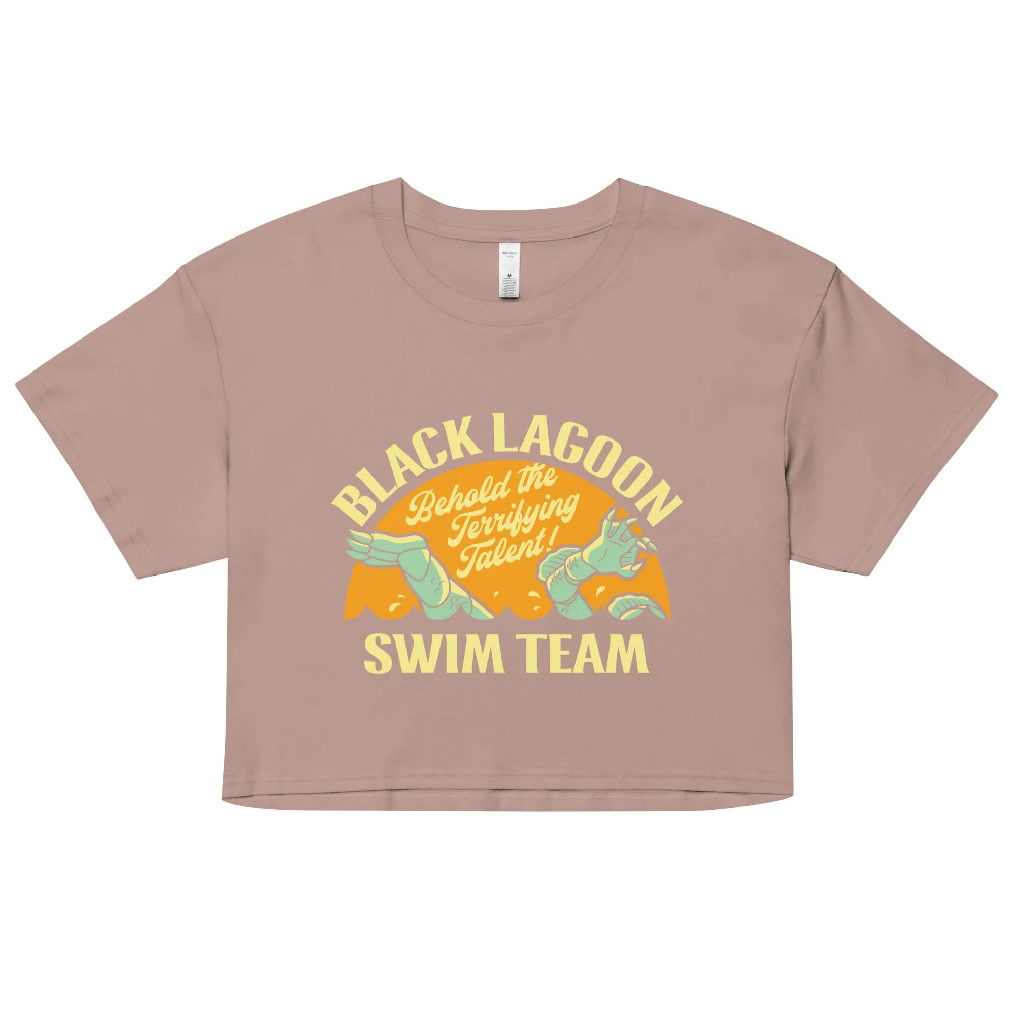 Black Lagoon Swim Team Women's Crop Tee