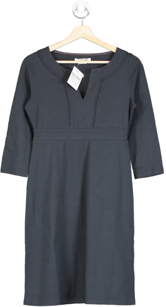 Boden Blue Notch Neck Jersey Shift Dress UK 8