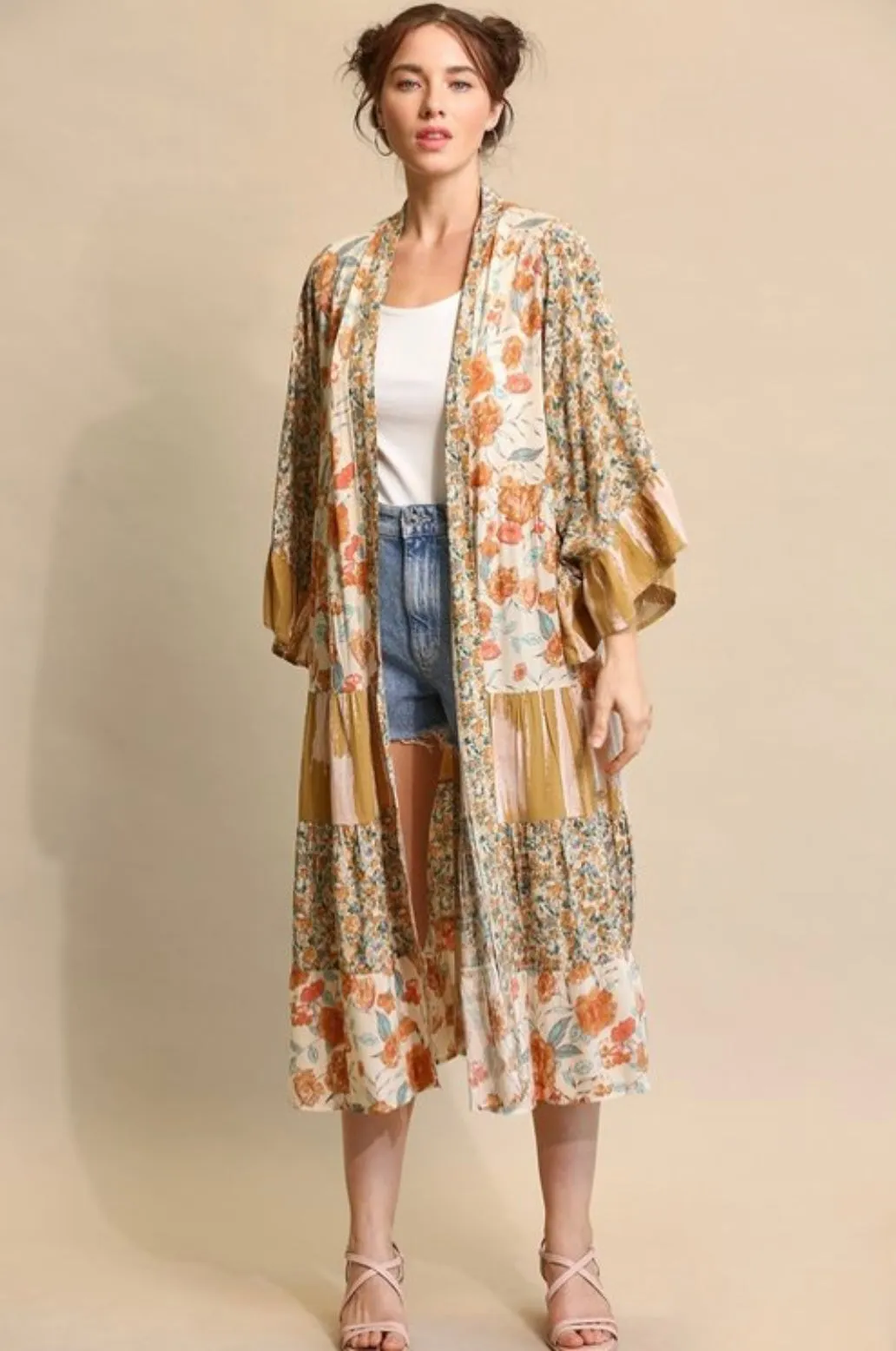 Brooke Boho Floral Cardigan