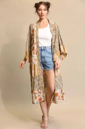 Brooke Boho Floral Cardigan