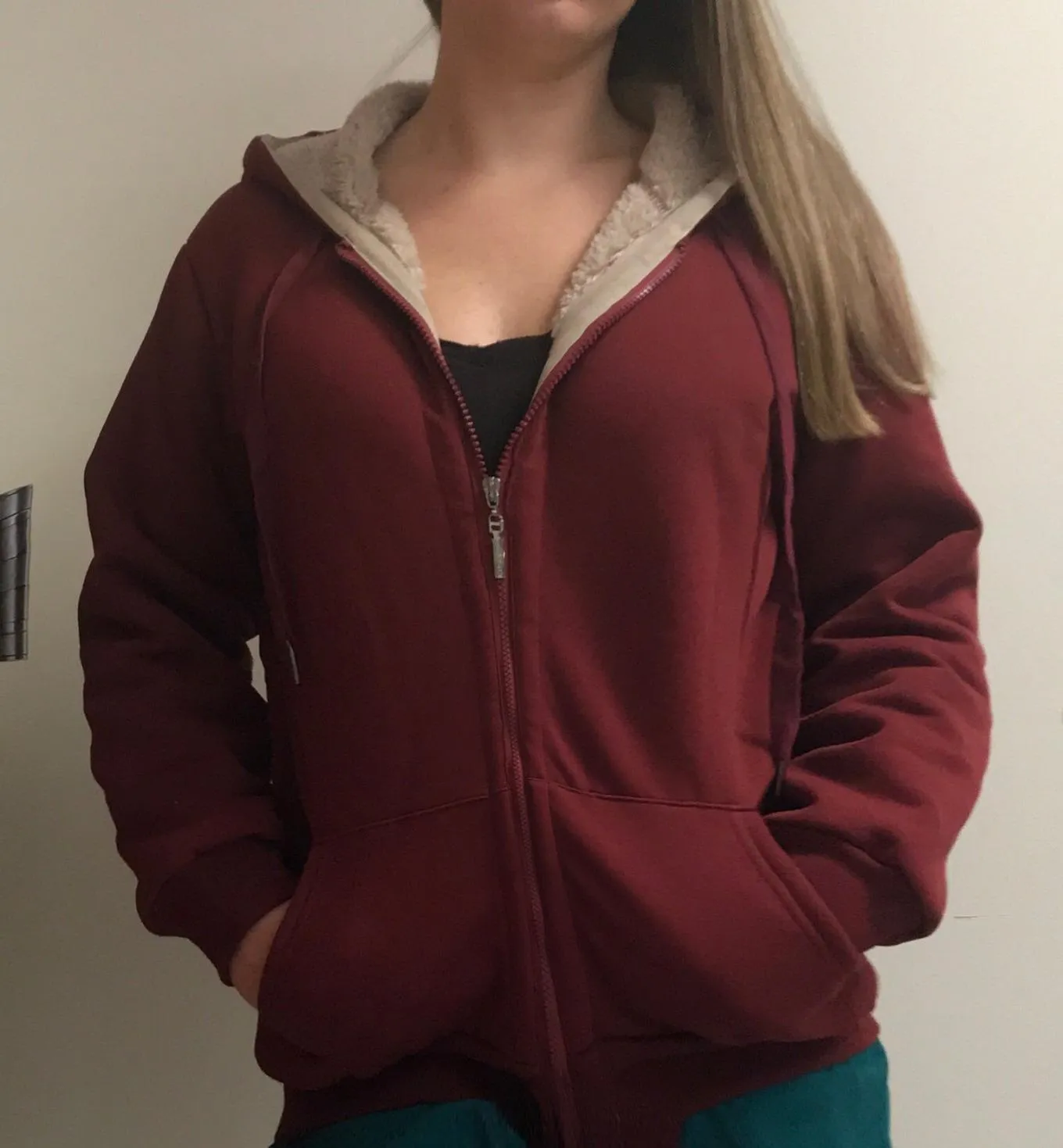 Brown Women's Casual Full Zip Lined Hoodie Sweatshirt Jacket Coat - Yeokou