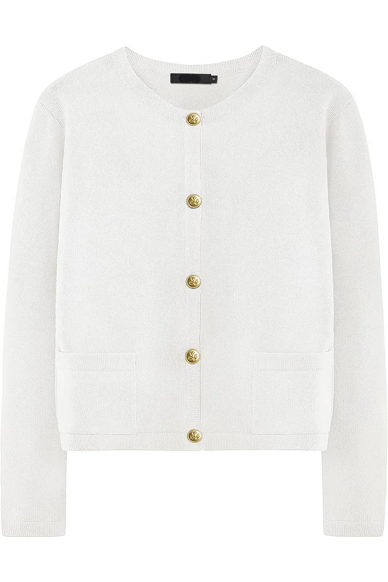 Casual Daily Solid Color Pocket Buttons O Neck Outerwear(3 Colors)