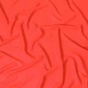 Crimson red plain pure Italian viscose crepe fabric-D8098