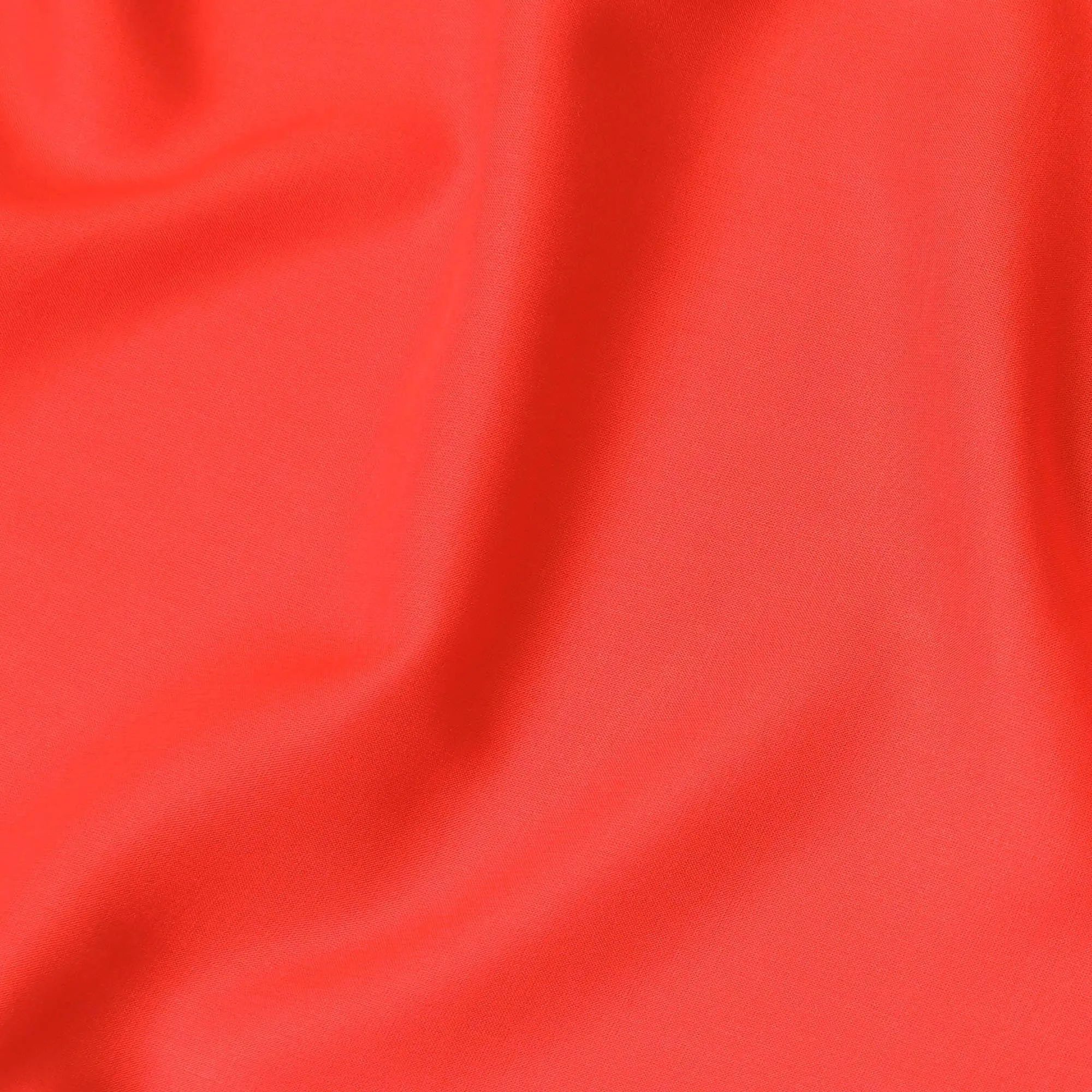 Crimson red plain pure Italian viscose crepe fabric-D8098