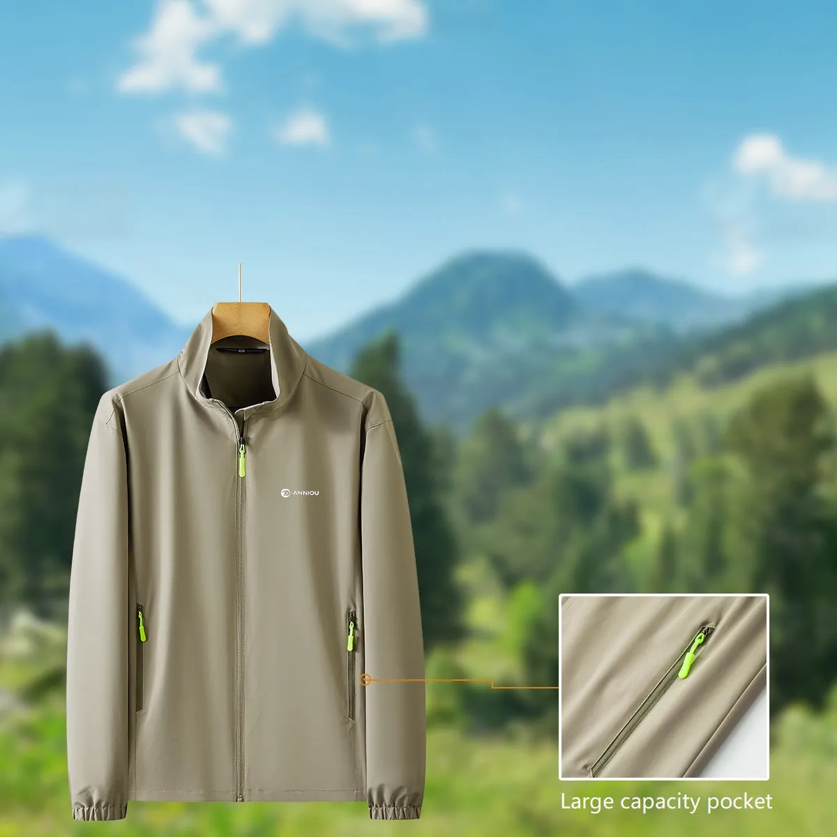 Customized LOGO Casual Windbreaker Jacket