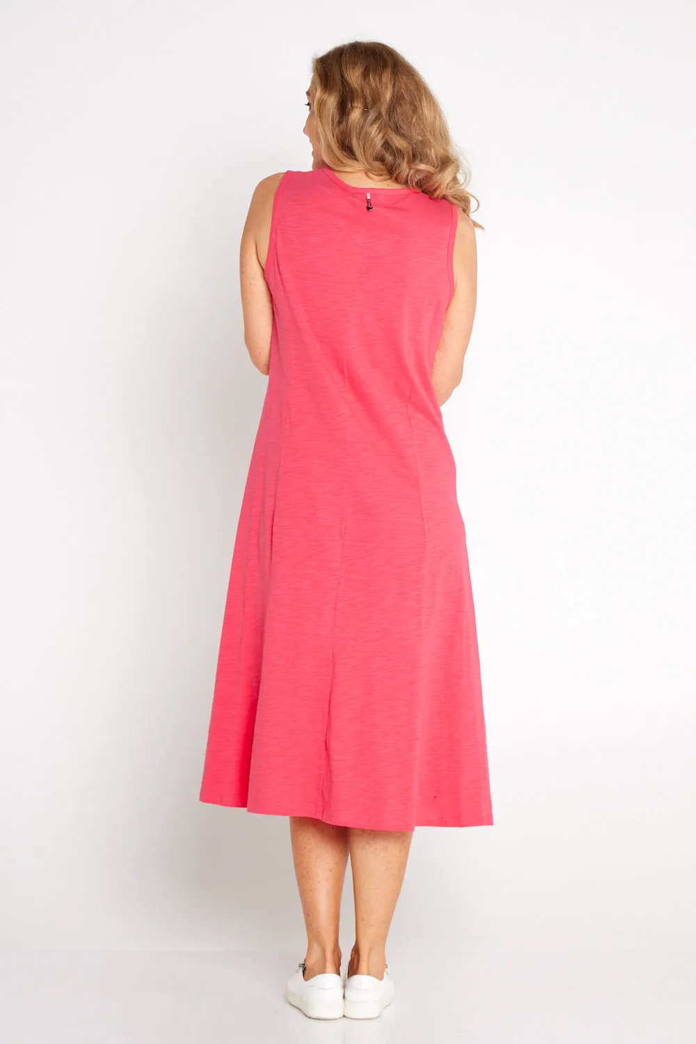 Diana V Core Dress - Coral Lipstick