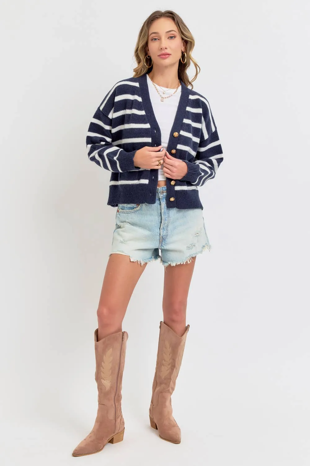 EASY CASUAL SOFT KNIT SWEATER CARDIGAN