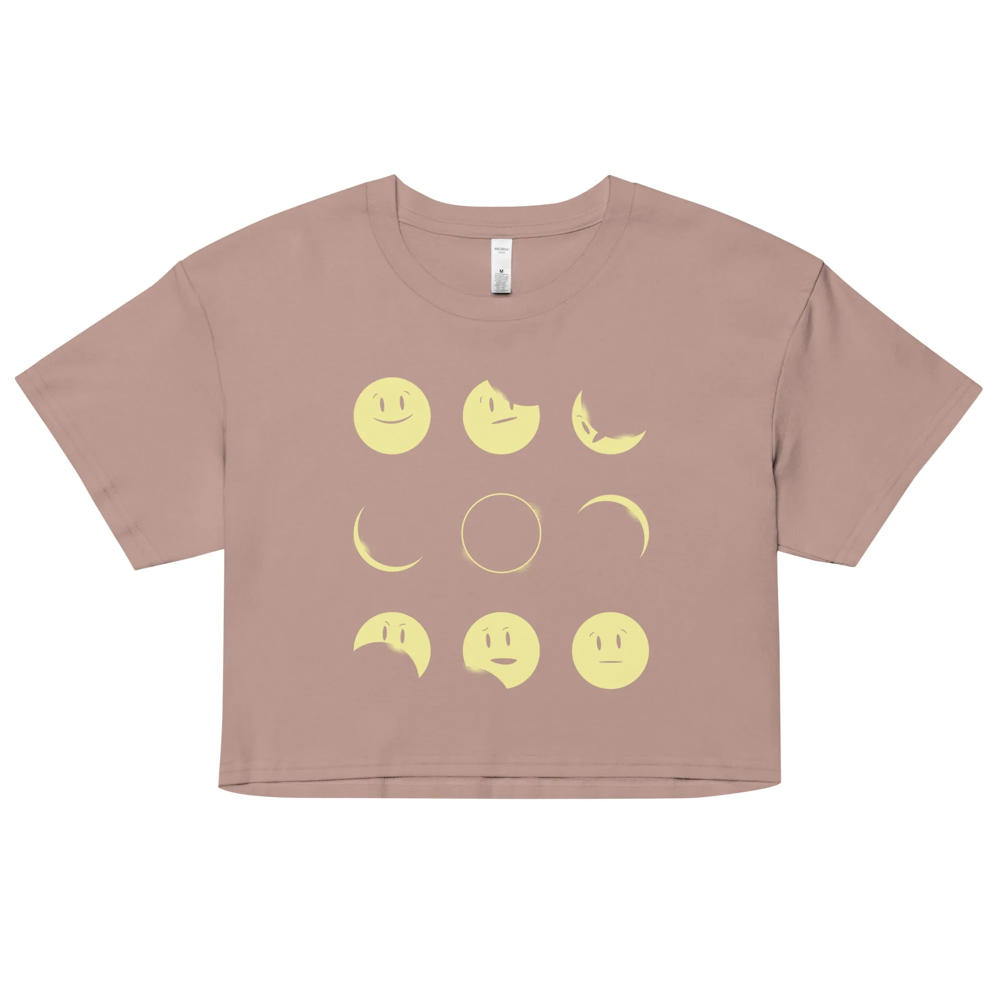 Eclipse Emoji Women's Crop Tee