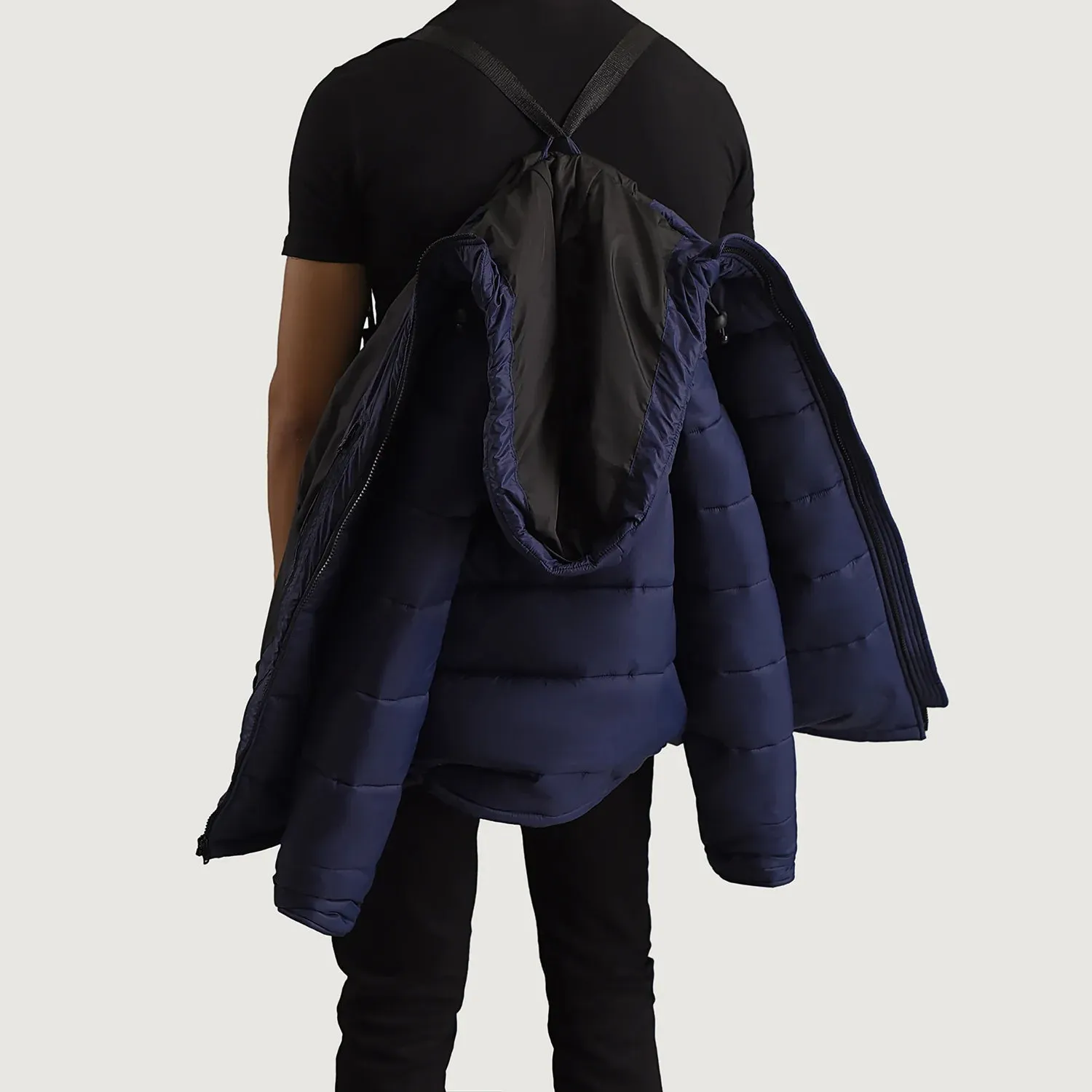 Erico Blue Hooded Puffer Jacket
