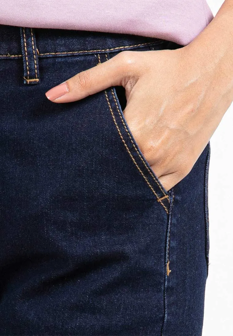 Forest Ladies Denim Short Pants Casual Denim Shorts Women | Seluar Pendek Denim Perempuan - 860155