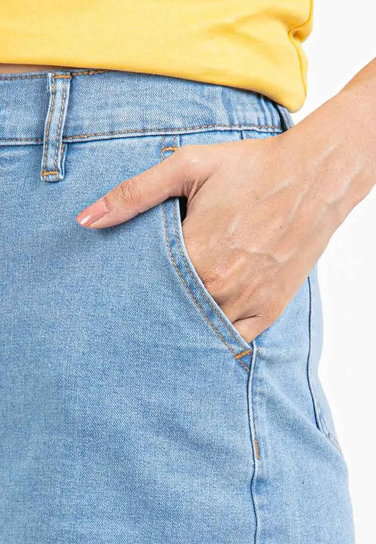 Forest Ladies Denim Short Pants Casual Denim Shorts Women | Seluar Pendek Denim Perempuan - 860155