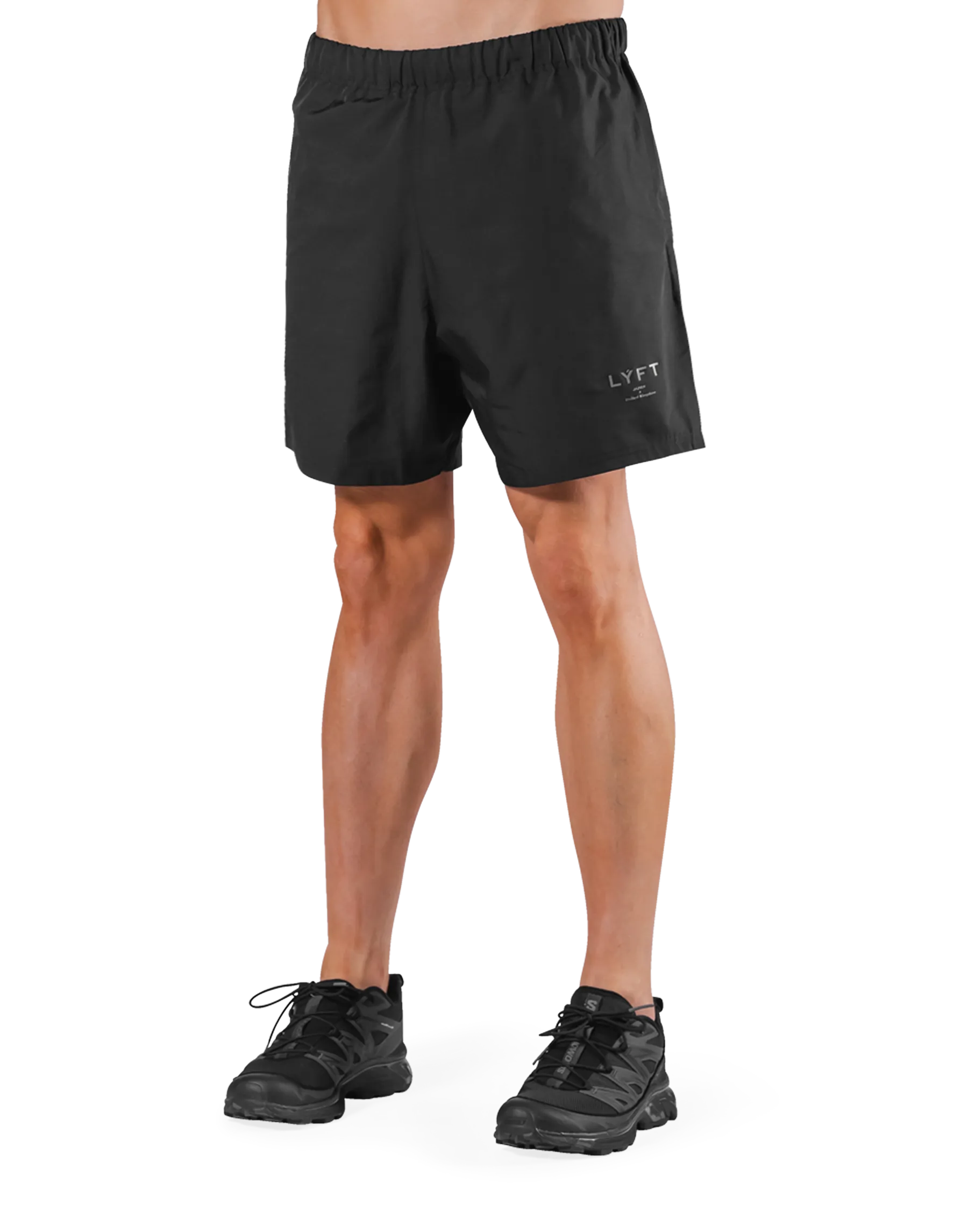 Glossy Nylon Shorts - Black
