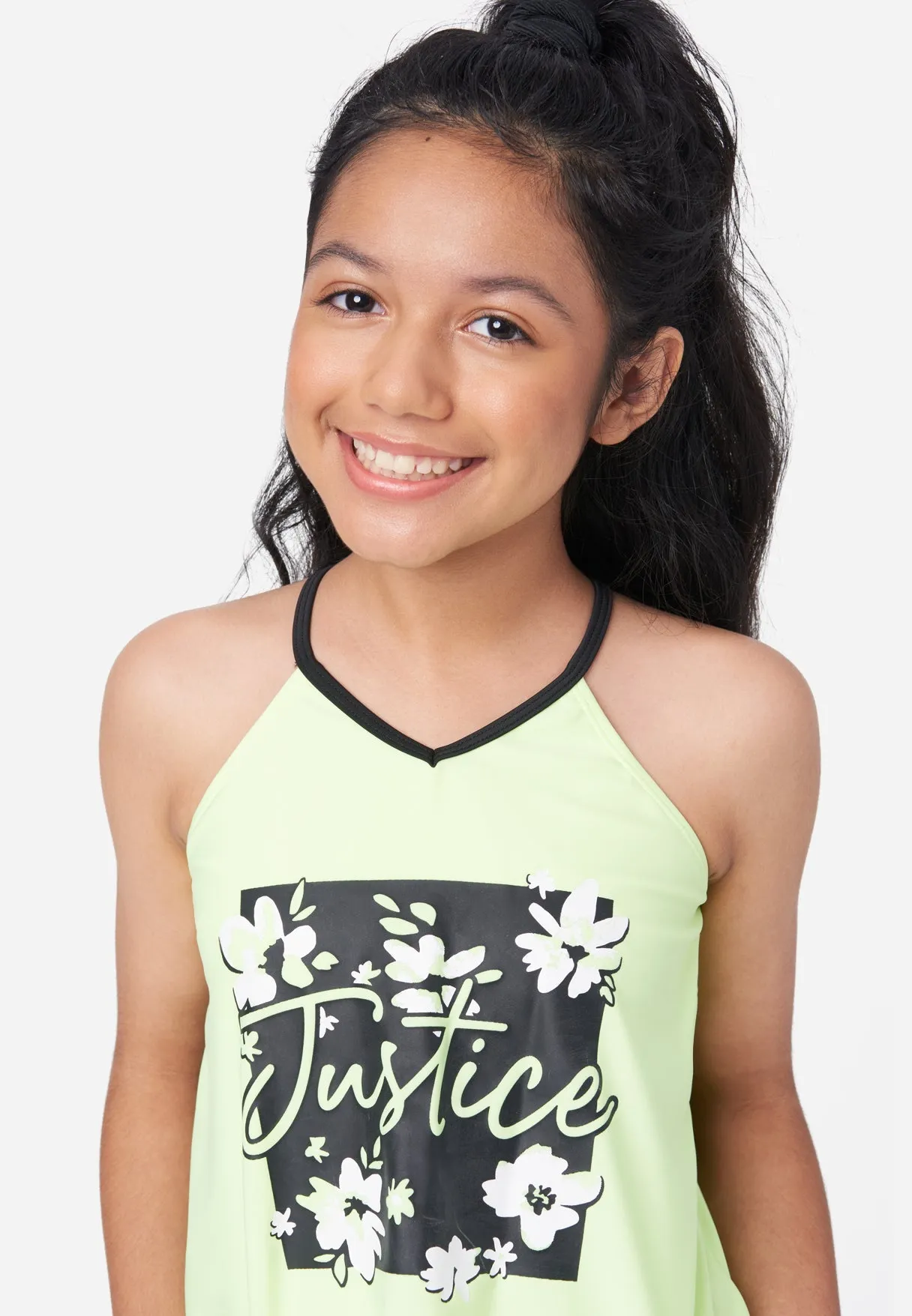 Graphic Tankini Swim Set