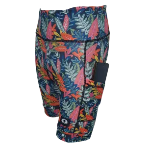 High Waist LADIES Cycling Shorts - Fancy Forest
