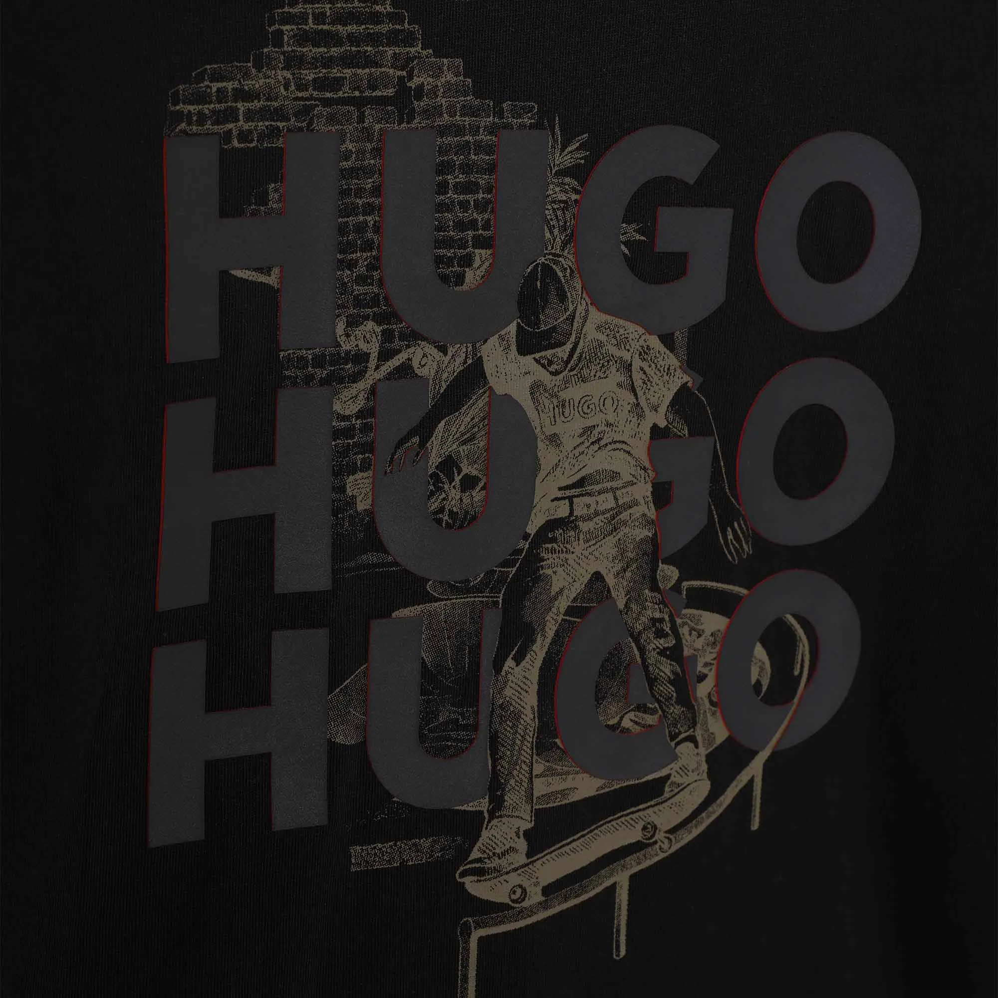 Hugo Kids Boys Long Sleeve T-Shirt - Black