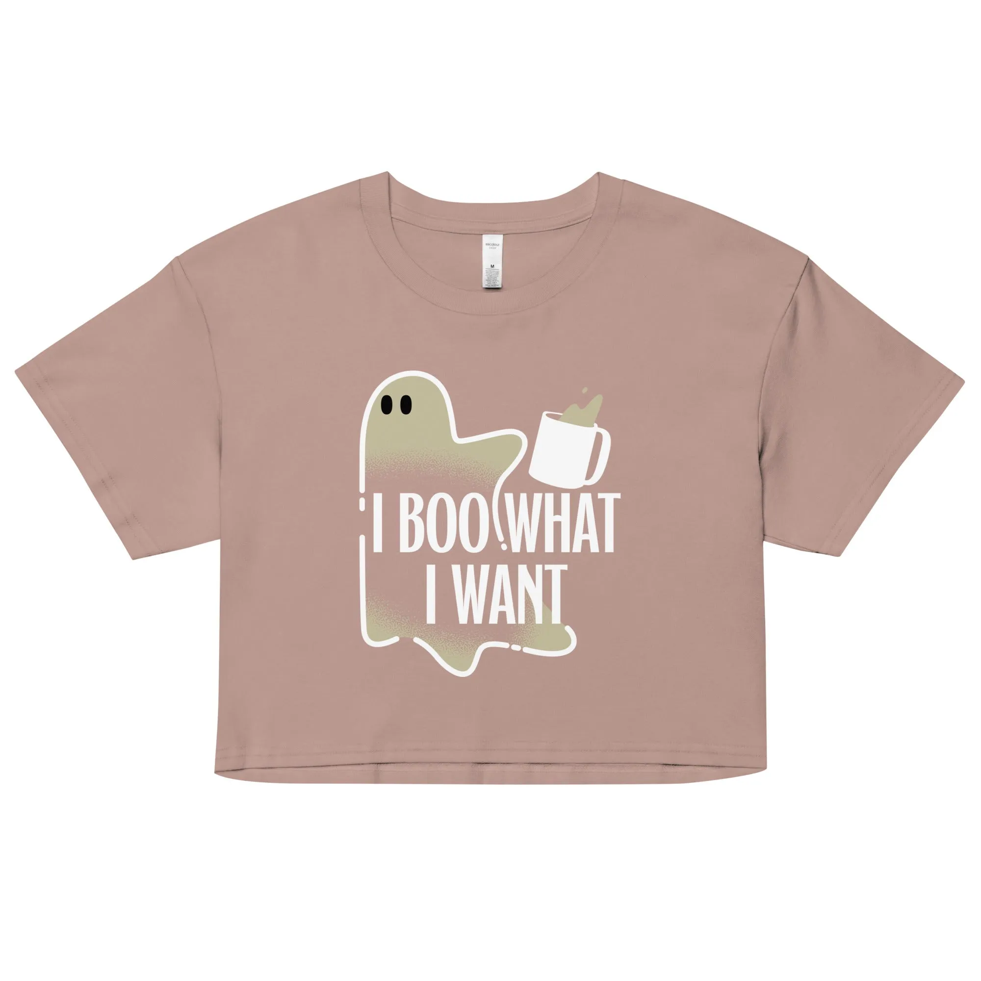 I Boo What I Want Women's Crop Tee