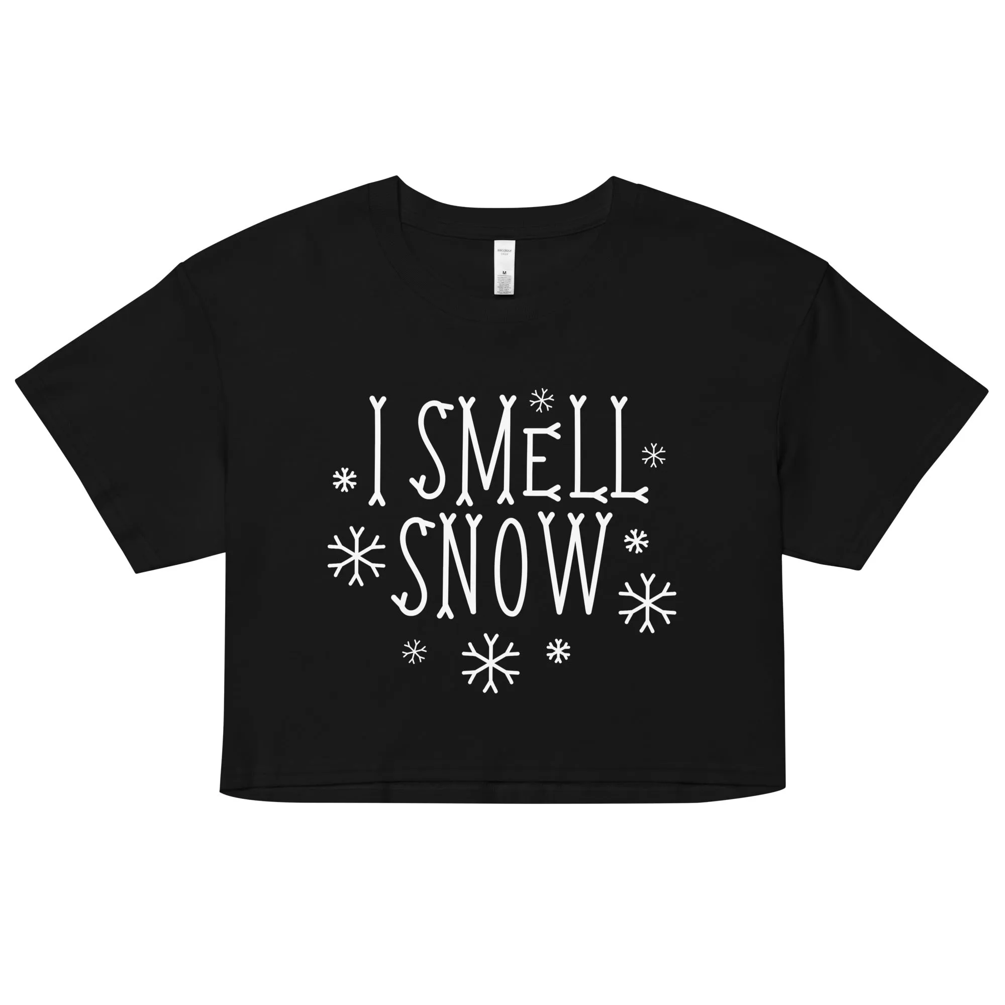 I Smell Snow Women's Crop Tee