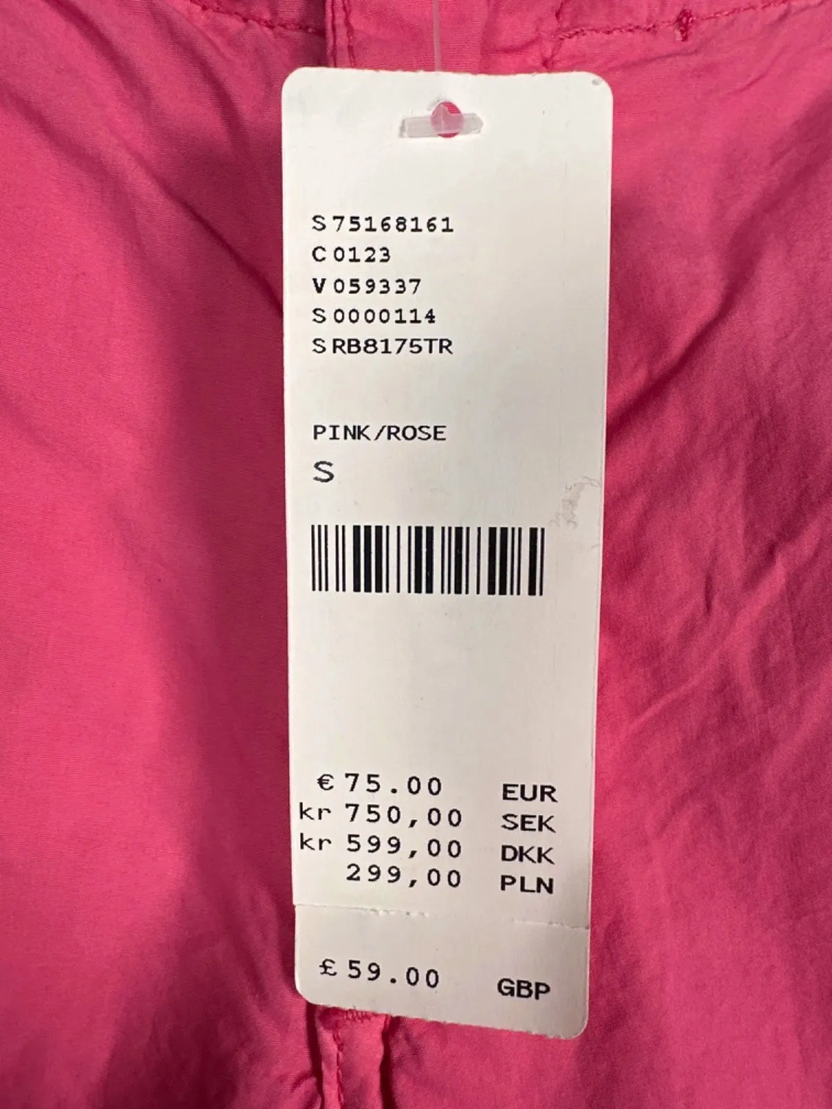 iets frans Pink Cotton Cargo Trousers S