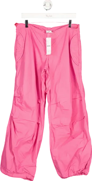 iets frans Pink Cotton Cargo Trousers S