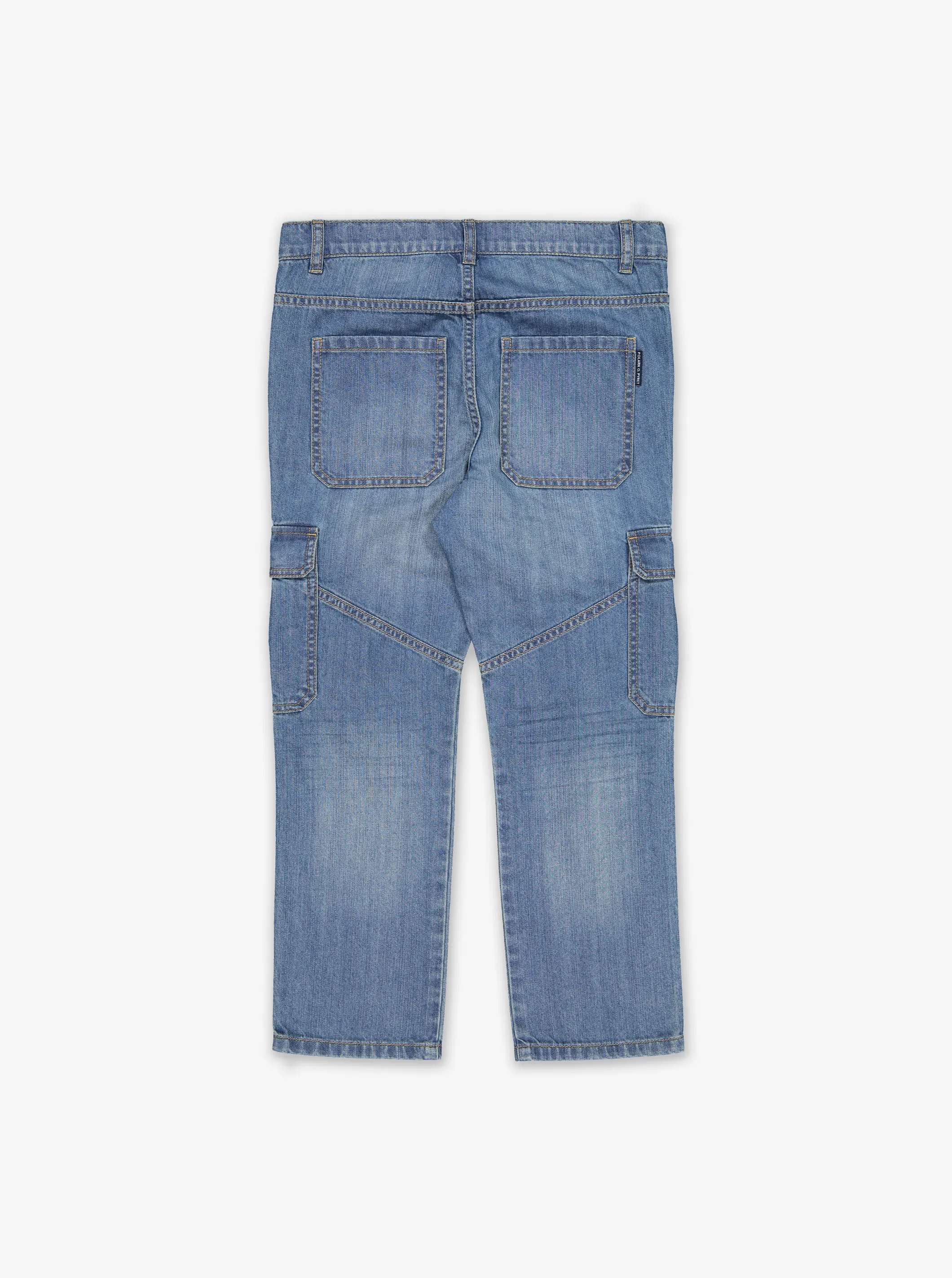 Kids Denim Cargo Trousers