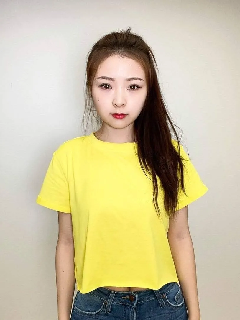 Ledger Crop Tee Illuminating Yellow