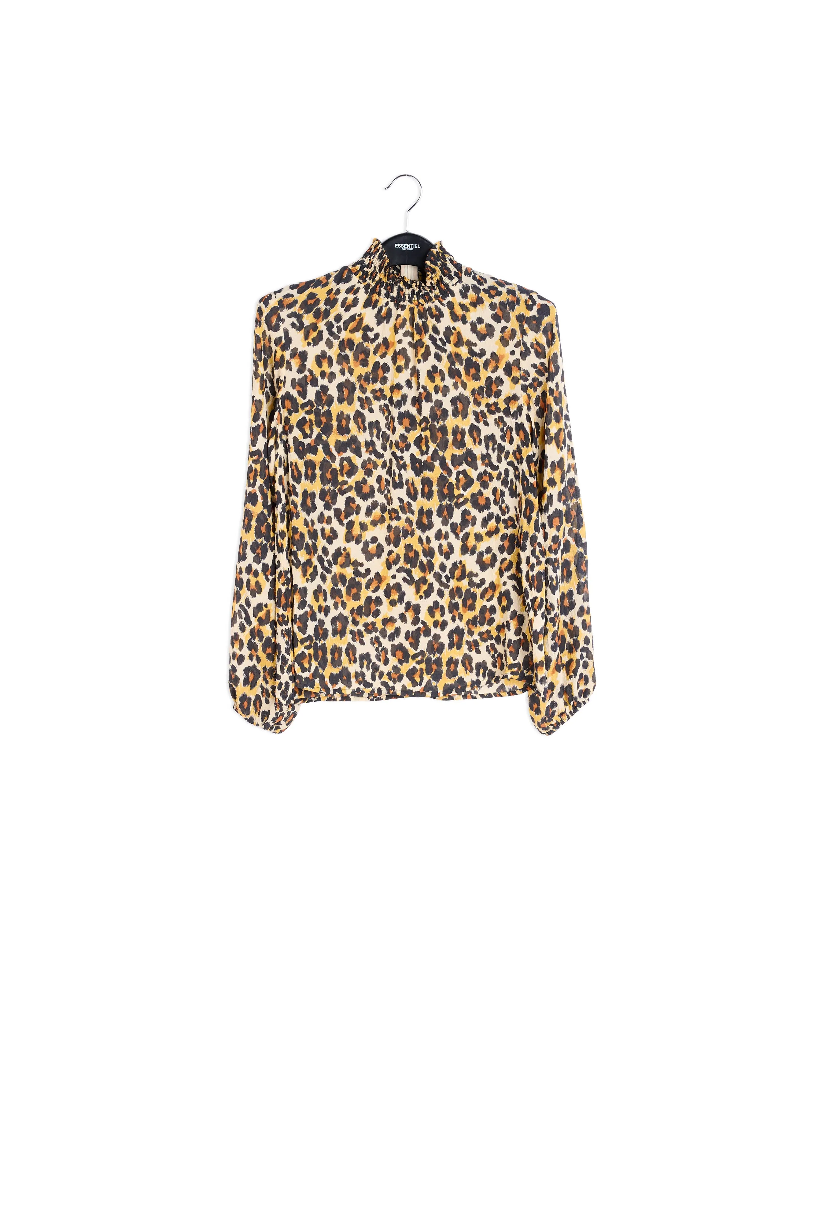 Leopard-print loose-fit top
