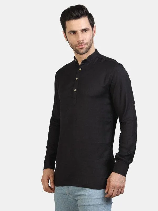 Life Roads full sleeve casual black shirt for Men and boys