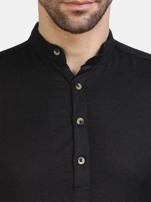 Life Roads full sleeve casual black shirt for Men and boys