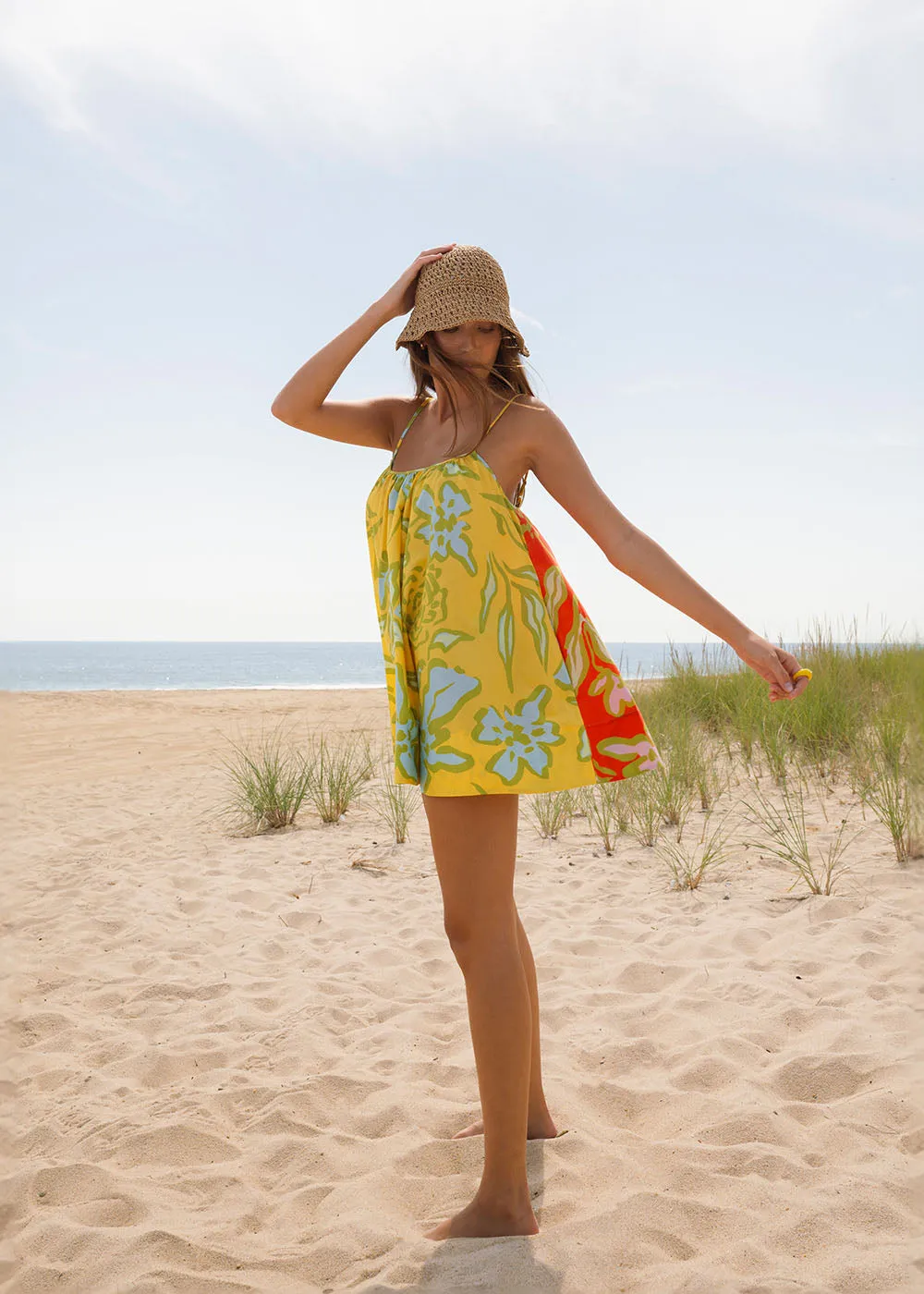 Lindsay Dress Hibiscus Print