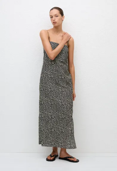 Matteau Square Shift Midi Dress - Buttercup