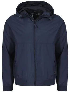 Men's mesh lining hooded blue jacket - Dissident